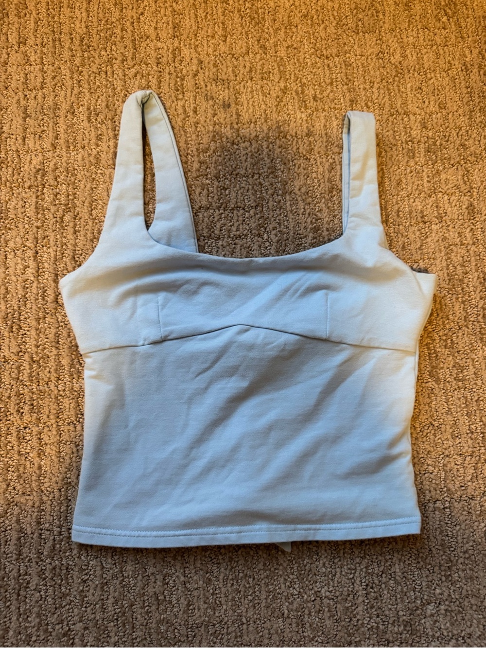 Edikted Light Blue Square-Neck Tank Cami